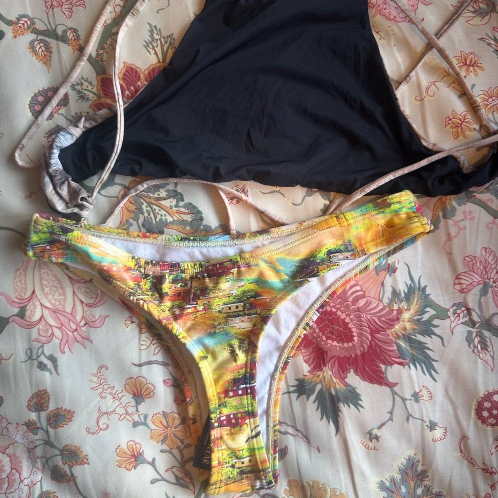 Lion Print Bikini Set San Lorenzo top brand new! - Picture 2 of 5